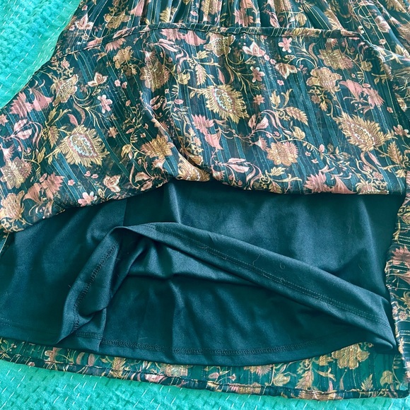 Vero Moda Floral Metallic Print Short Dress - M - Picture 5 of 15